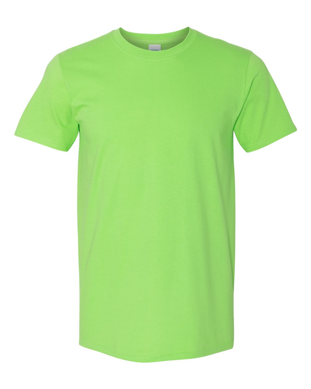 Front View of Lime Softstyle® T-Shirt - 64000
