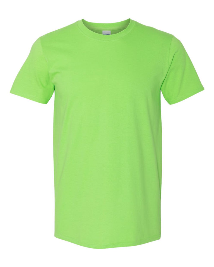 Front View of Lime Softstyle® T-Shirt - 64000