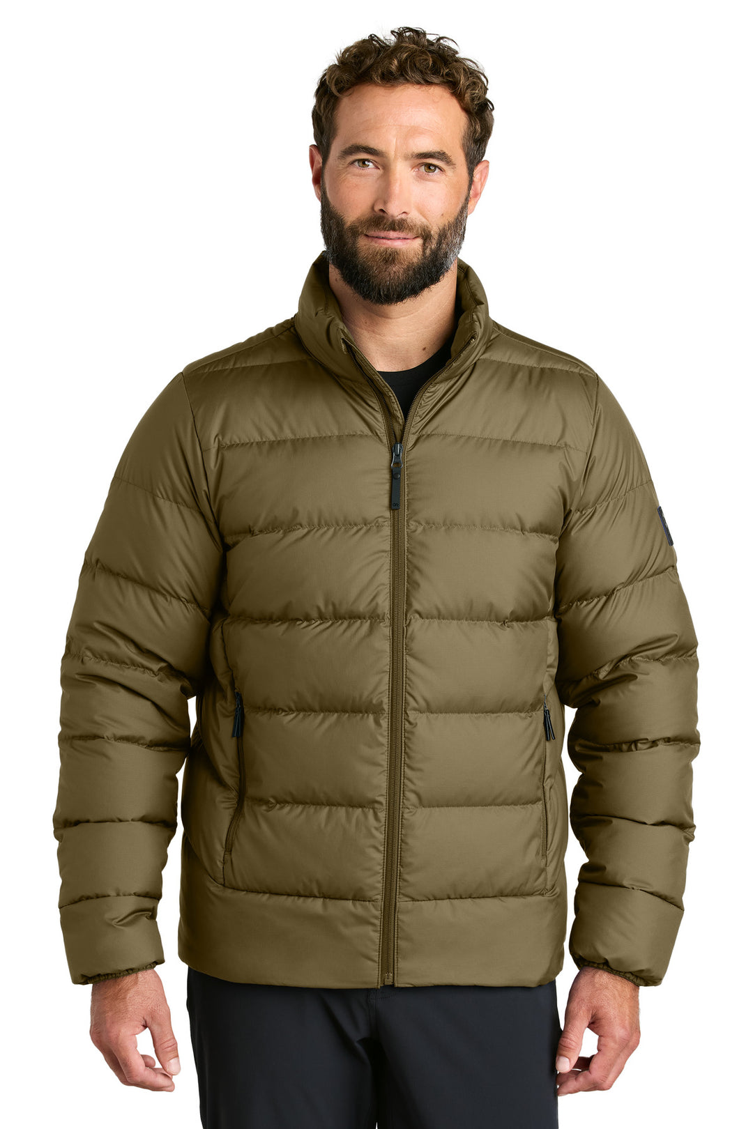 Front View of Loden LIMITED EDITION Outdoor Research Coldsnap Down Jacket OR322226