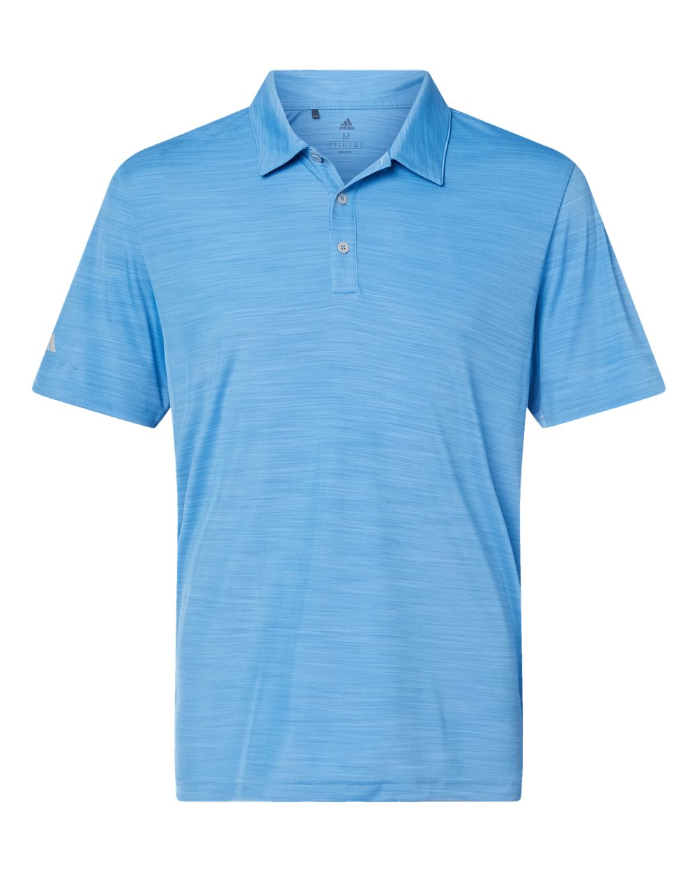 Front View of Lucky Blue Melange Mélange Polo - A402