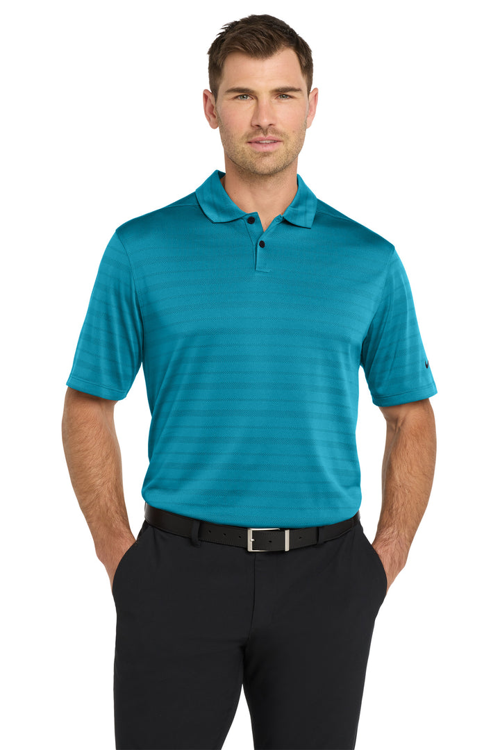 Front View of Marina Nike Dri-FIT Vapor Jacquard Polo NKDC2115