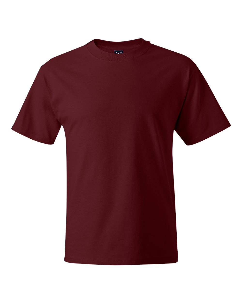 Front View of Maroon Beefy-T® T-Shirt - 5180