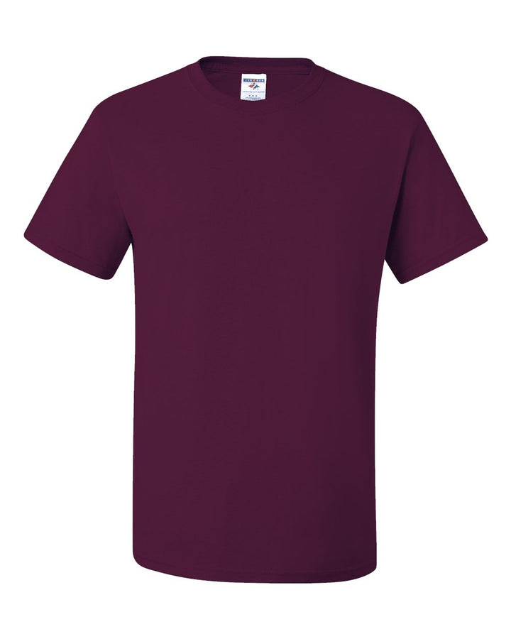 Front View of Maroon Dri-Power® 50/50 T-Shirt - 29MR