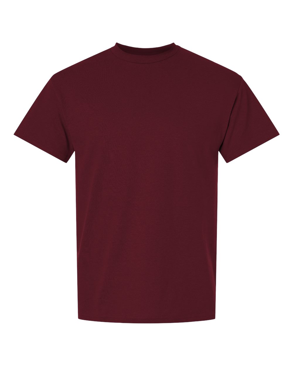 Front View of Maroon DryBlend® T-Shirt - 8000