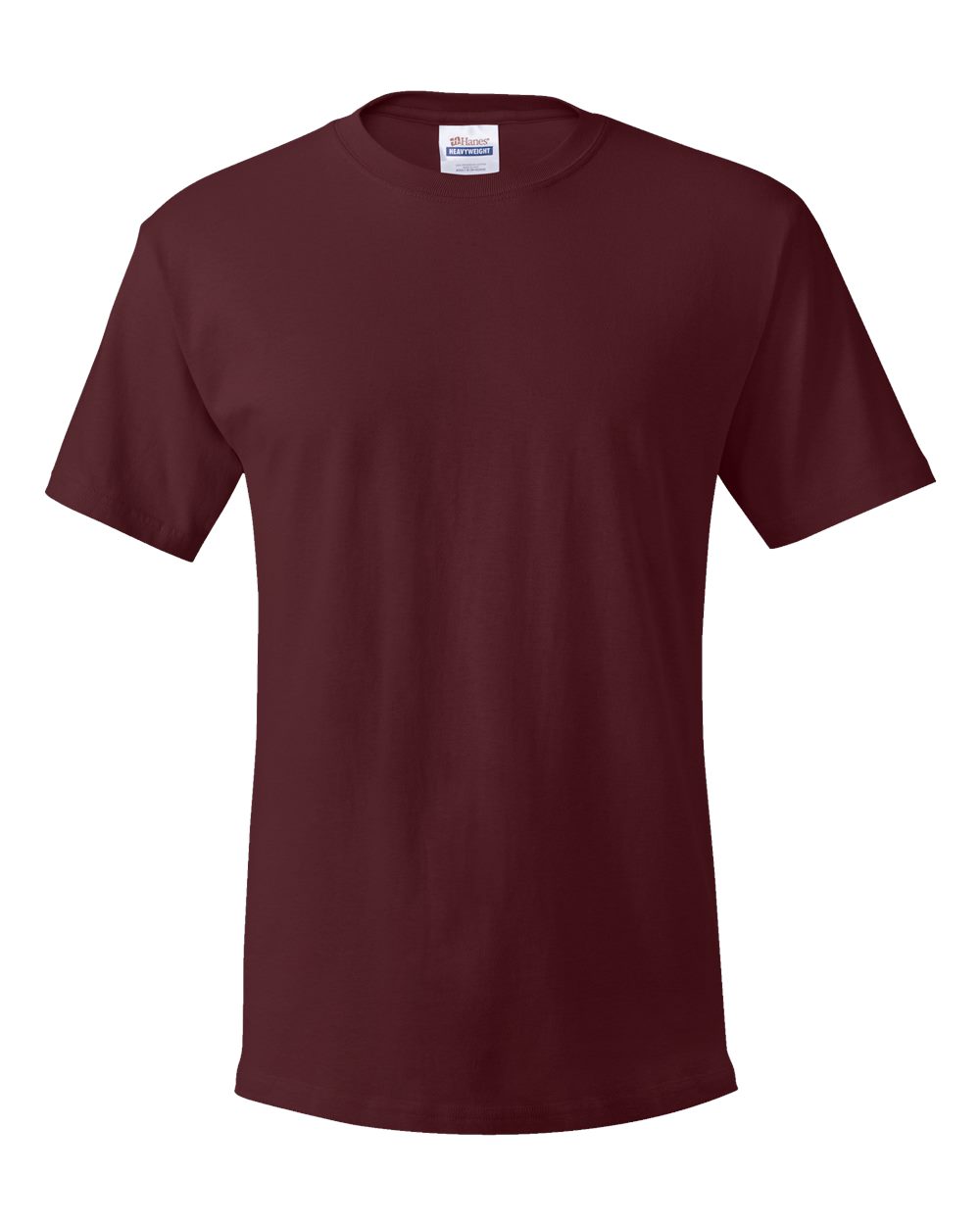 Front View of Maroon Essential-T T-Shirt - 5280