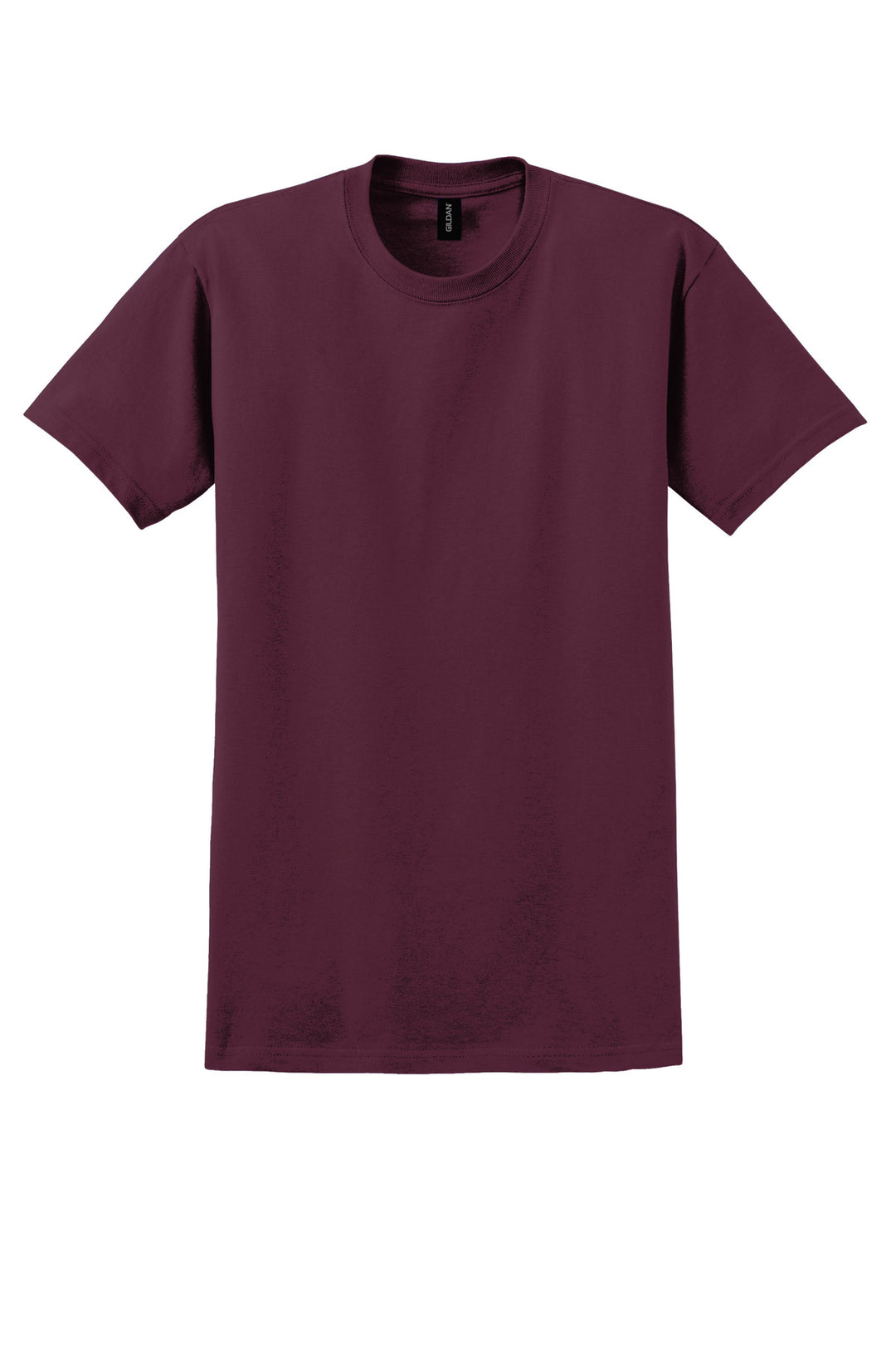 Front View of Maroon Gildan - Ultra Cotton 100% US Cotton T-Shirt. 2000