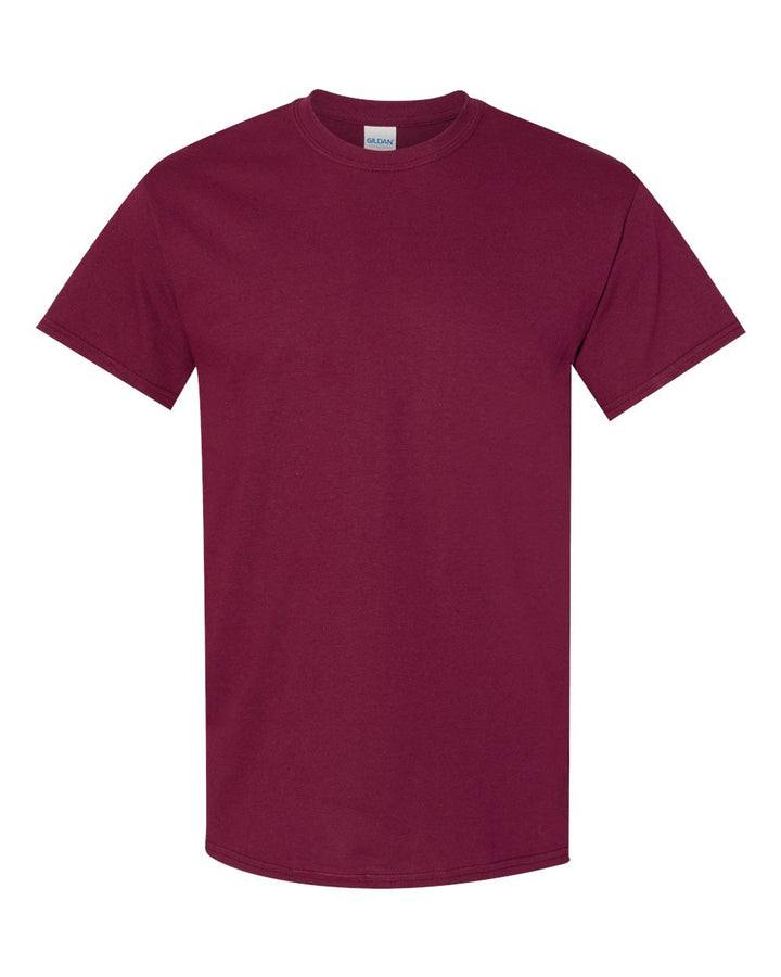 Front View of Maroon Heavy Cotton™ Youth T-Shirt - 5000B