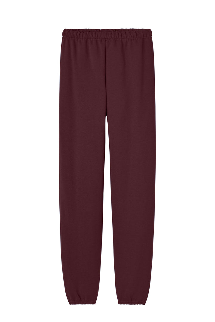 Front View of Maroon Jerzees - NuBlend Sweatpant. 973M