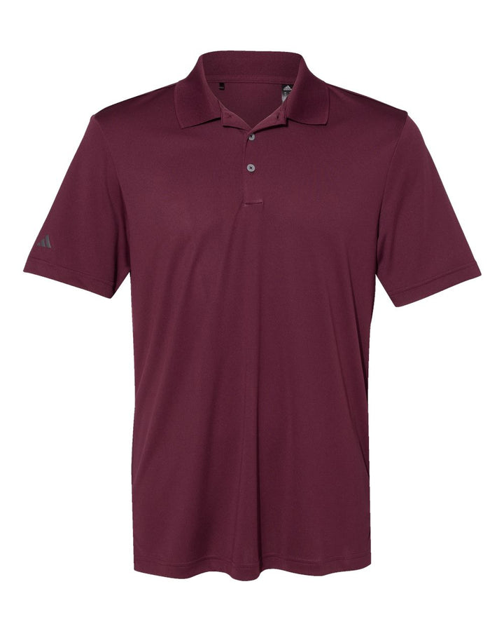 Front View of Maroon Performance Polo - A230
