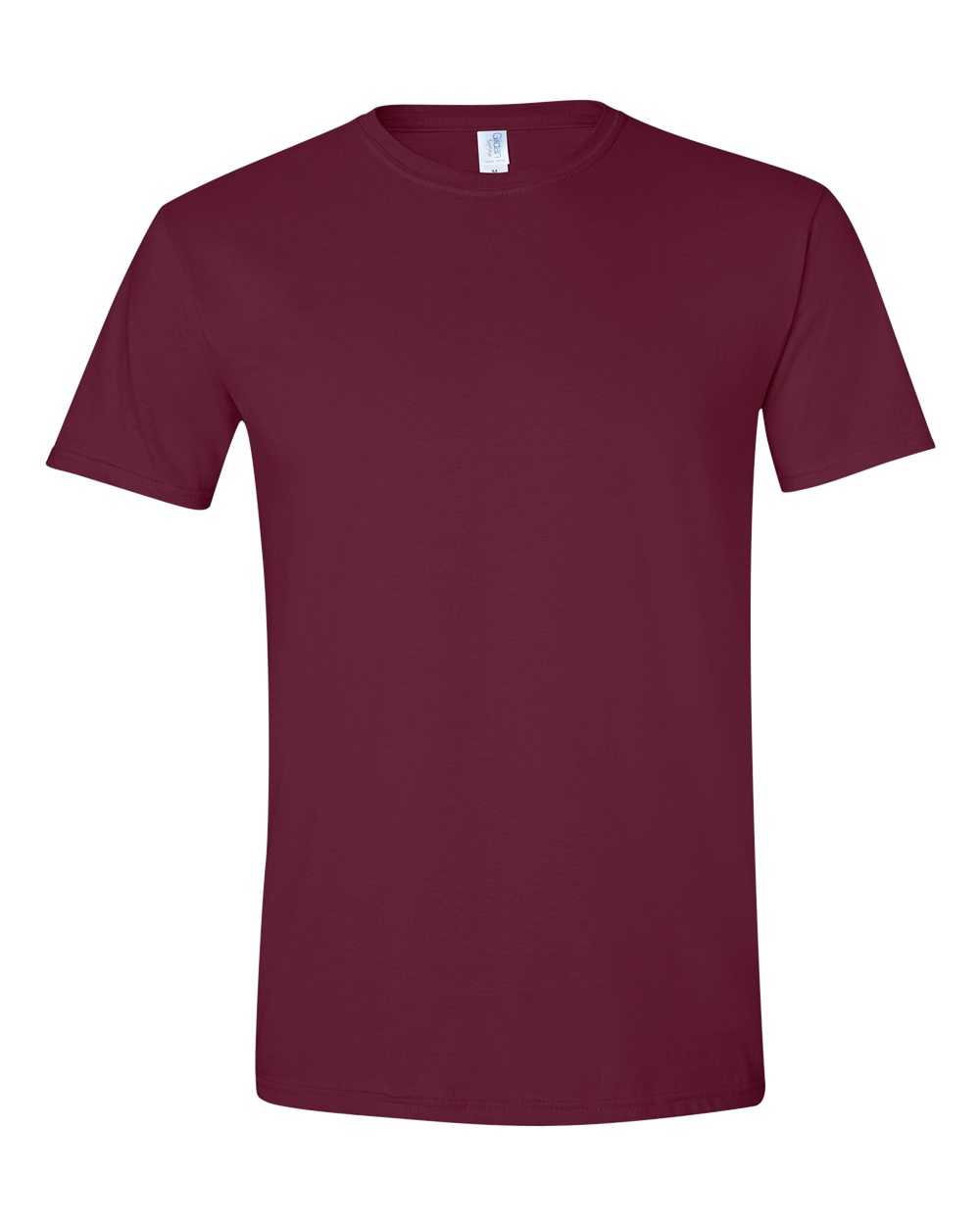 Front View of Maroon Softstyle® T-Shirt - 64000