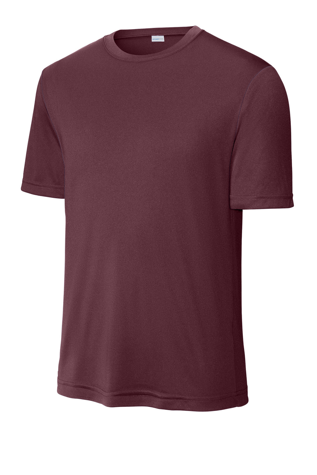Front View of Maroon Sport-Tek PosiCharge Competitor Tee. ST350