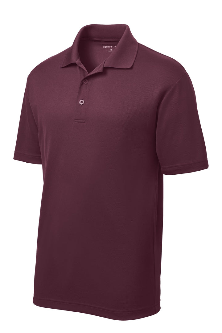 Front View of Maroon Sport-Tek PosiCharge RacerMesh Polo. ST640