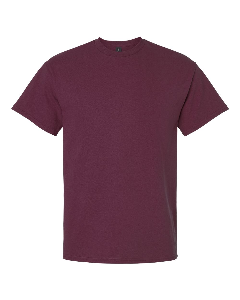 Front View of Maroon Ultra Cotton® T-Shirt - 2000