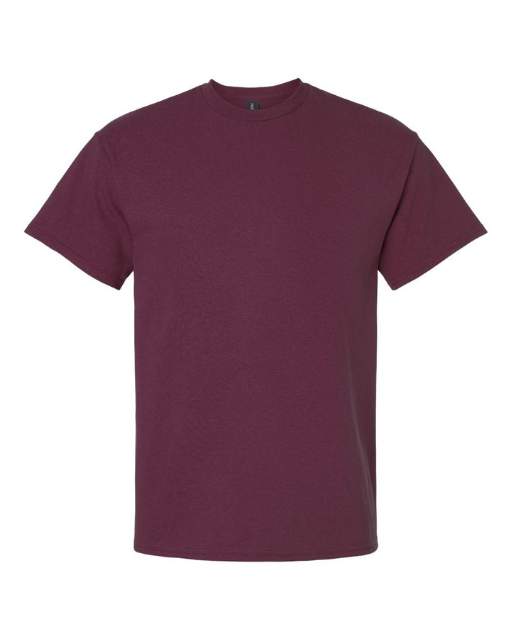 Front View of Maroon Ultra Cotton® T-Shirt - 2000