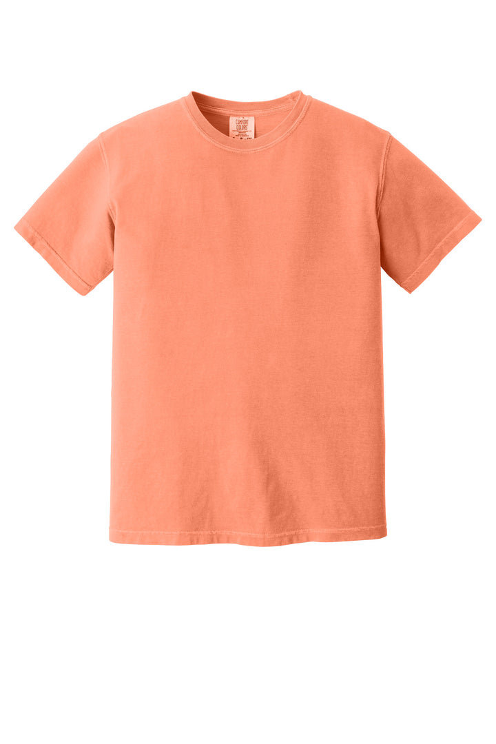 Front View of Melon COMFORT COLORS Heavyweight Ring Spun Tee. 1717