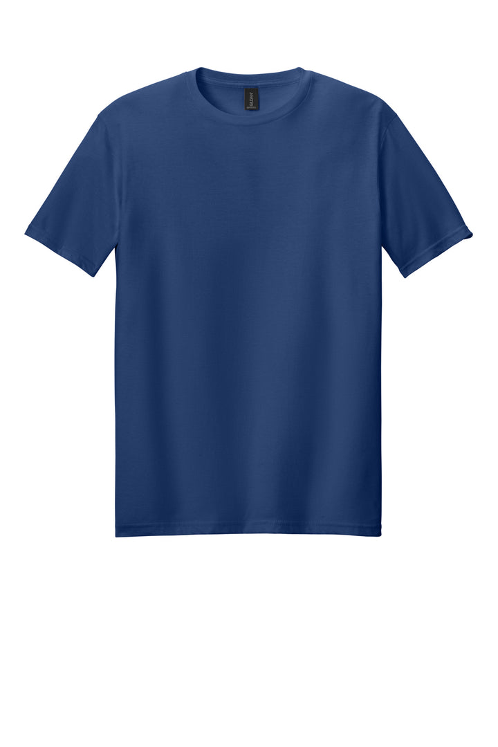 Front View of MetroBlue Gildan Softstyle T-Shirt. 64000