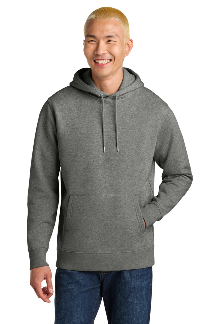 Front View of MidHthrGry Stanley/Stella Unisex Cruiser 2.0 Hooded Sweatshirt SXU003