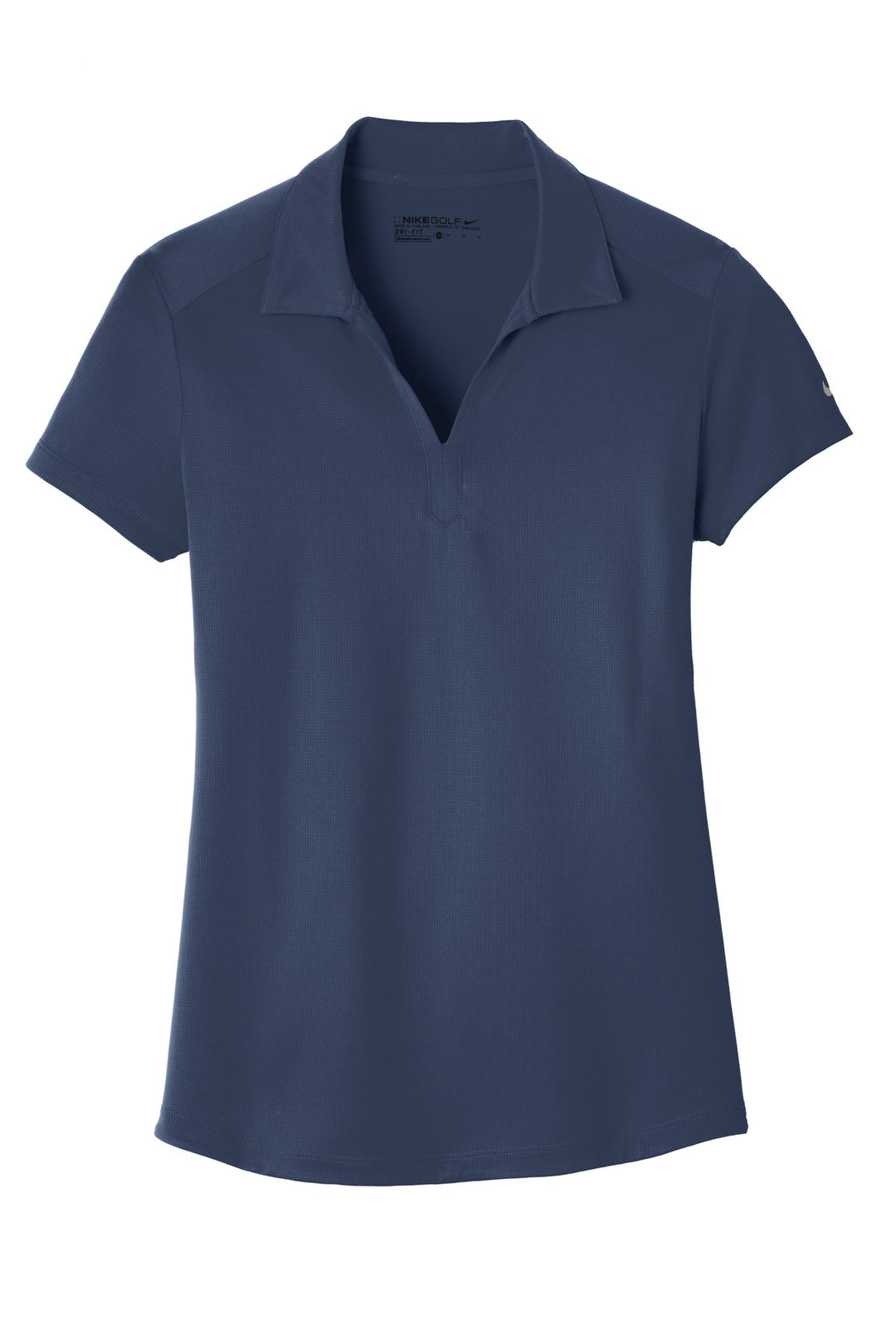 Front View of Midnight Navy Nike Women's Dri-FIT Legacy Polo. 838957