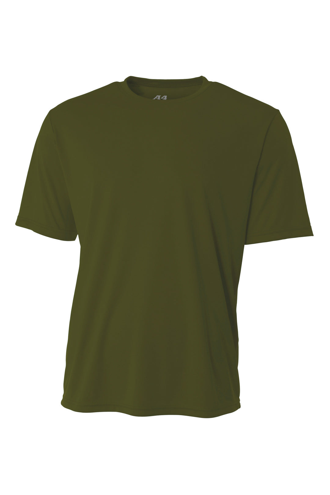 Front View of MilGreen A4 Cooling Performance Short Sleeve Tee A4N3142
