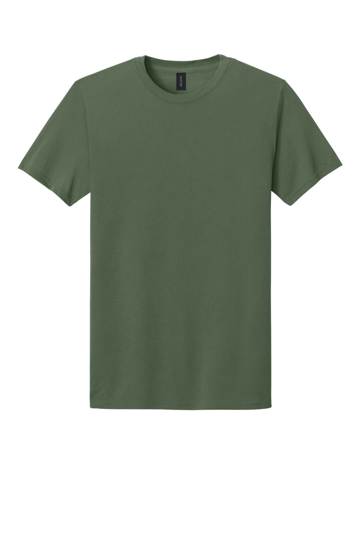 Front View of MilGreen Gildan Gildan Performance T-Shirt. 42000