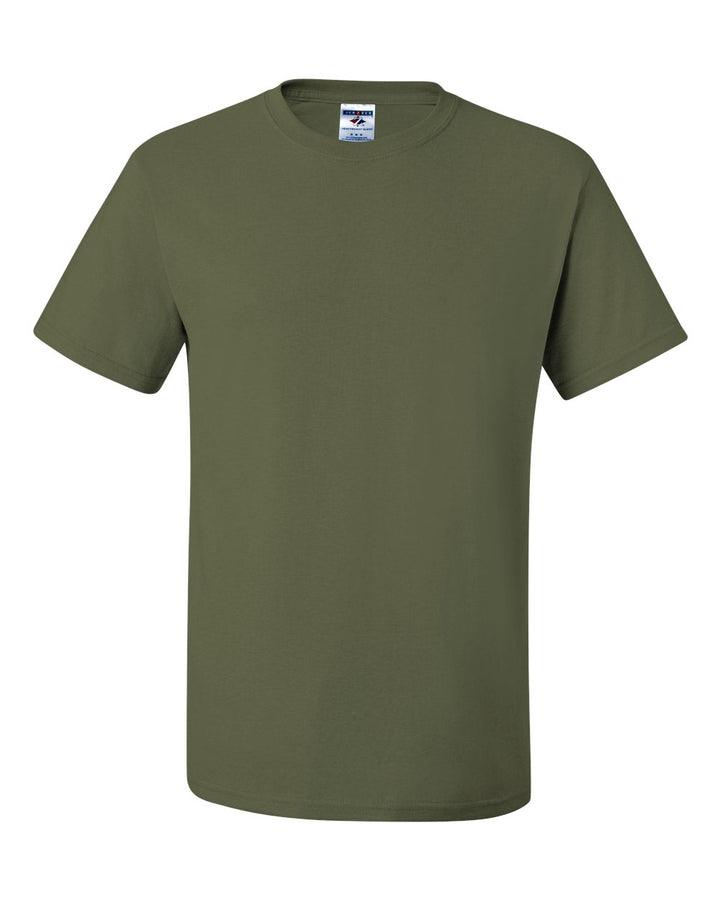 Front View of Military Green Dri-Power® 50/50 T-Shirt - 29MR