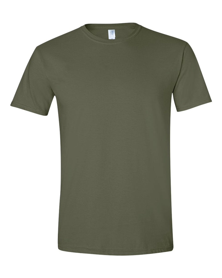 Front View of Military Green Softstyle® T-Shirt - 64000