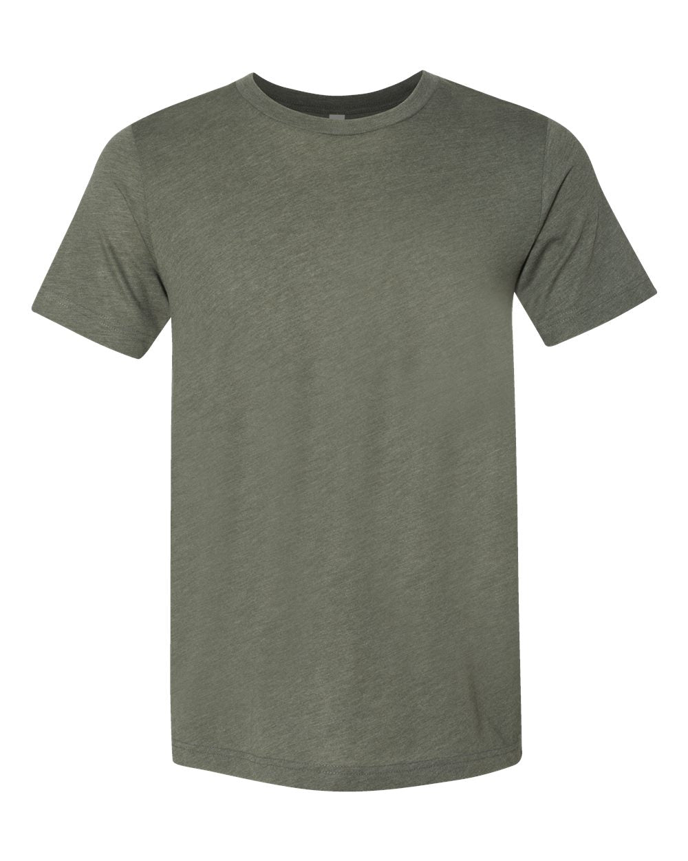 Front View of Military Green Triblend Triblend Tee - 3413