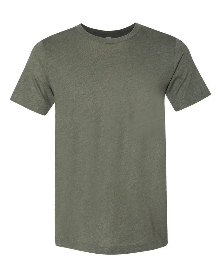 Front View of Military Green Triblend Triblend Tee - 3413