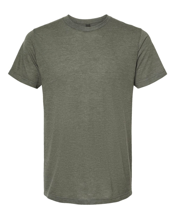 Front View of Military Tri Blend Tri-Blend T-Shirt - 254