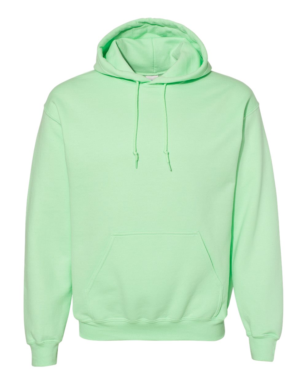 Front View of Mint Green Heavy Blend™ Hooded Sweatshirt - 18500