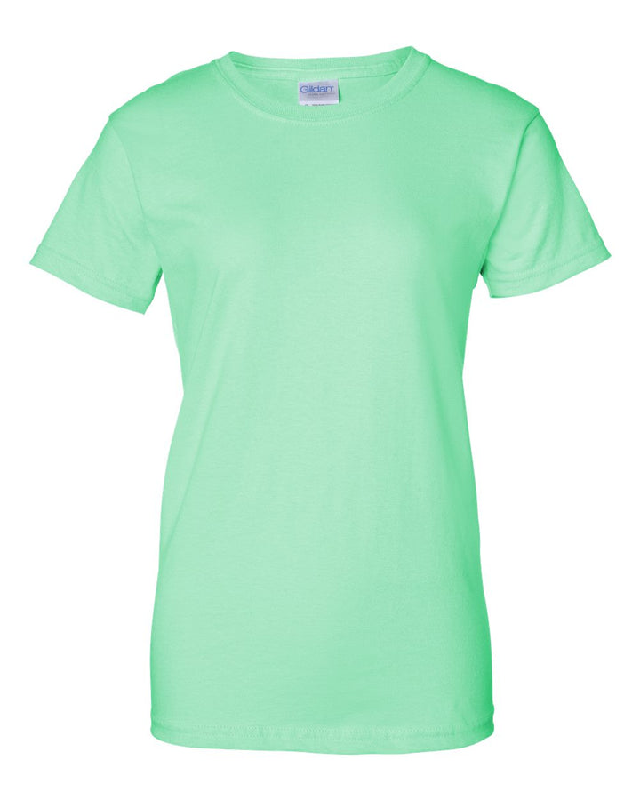 Front View of Mint Green Ultra Cotton® Women’s T-Shirt - 2000L