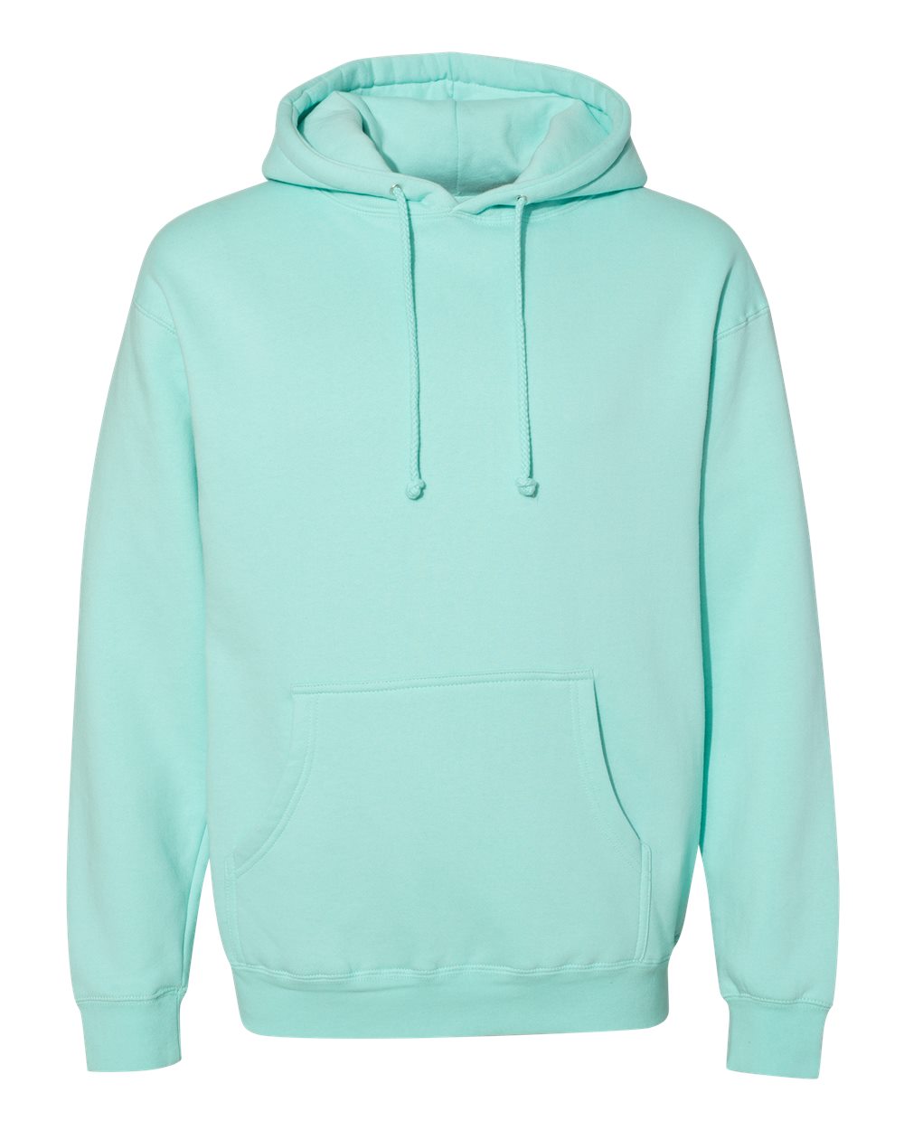Front View of Mint Heavyweight Hooded Sweatshirt - IND4000