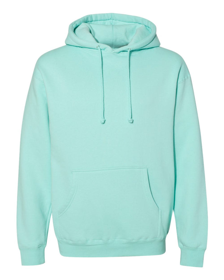 Front View of Mint Heavyweight Hooded Sweatshirt - IND4000