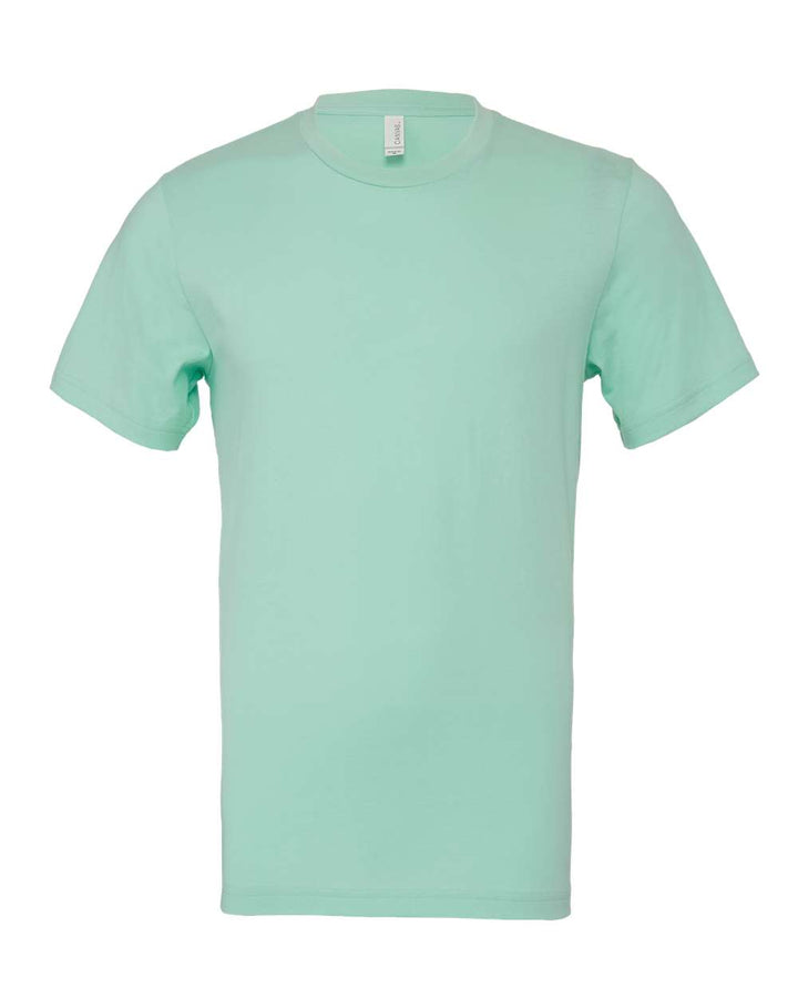 Front View of Mint Jersey Tee - 3001