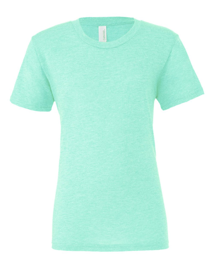 Front View of Mint Triblend Triblend Tee - 3413