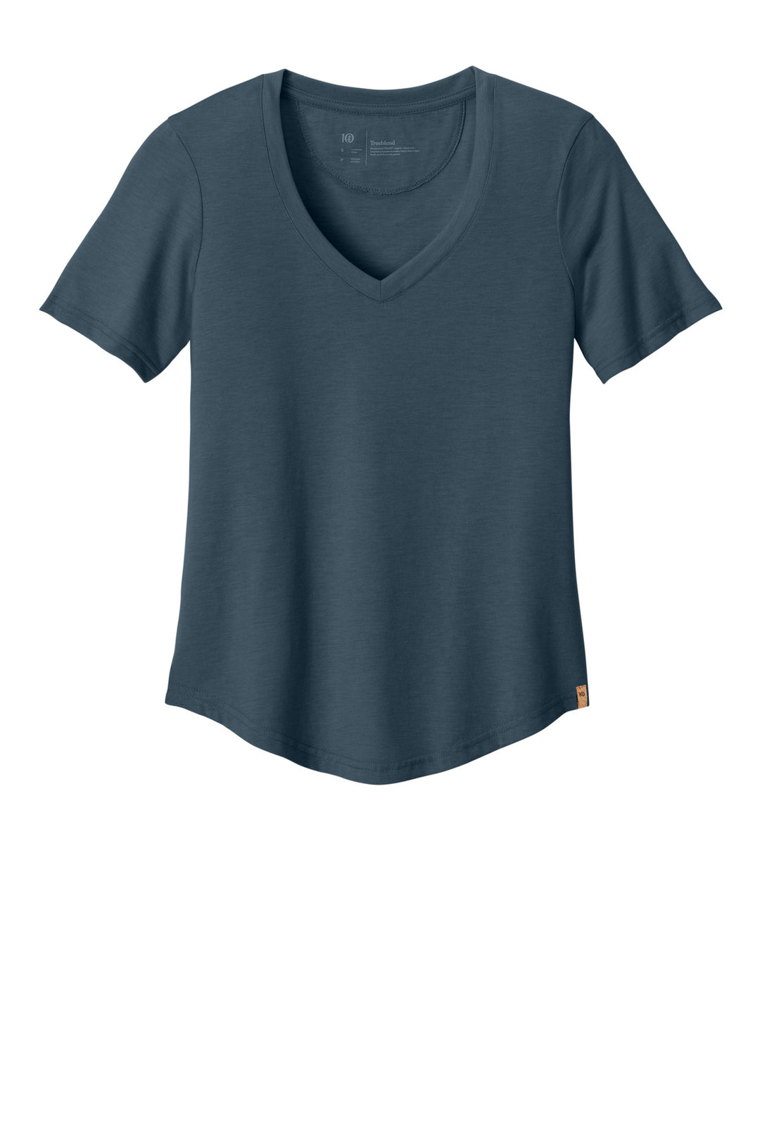 Front View of MnlitOcnHt tentree Women's TreeBlend V-Neck T-Shirt TTCW5646
