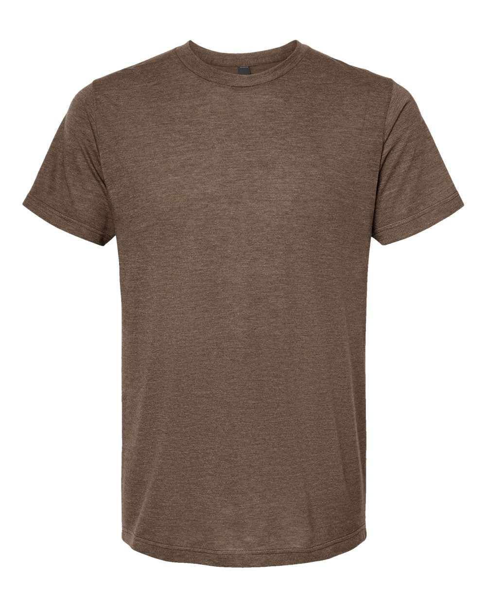 Front View of Mocha Tri Blend Tri-Blend T-Shirt - 254