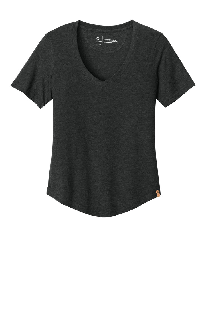 Front View of MtoriteBkH tentree Women's TreeBlend V-Neck T-Shirt TTCW5646