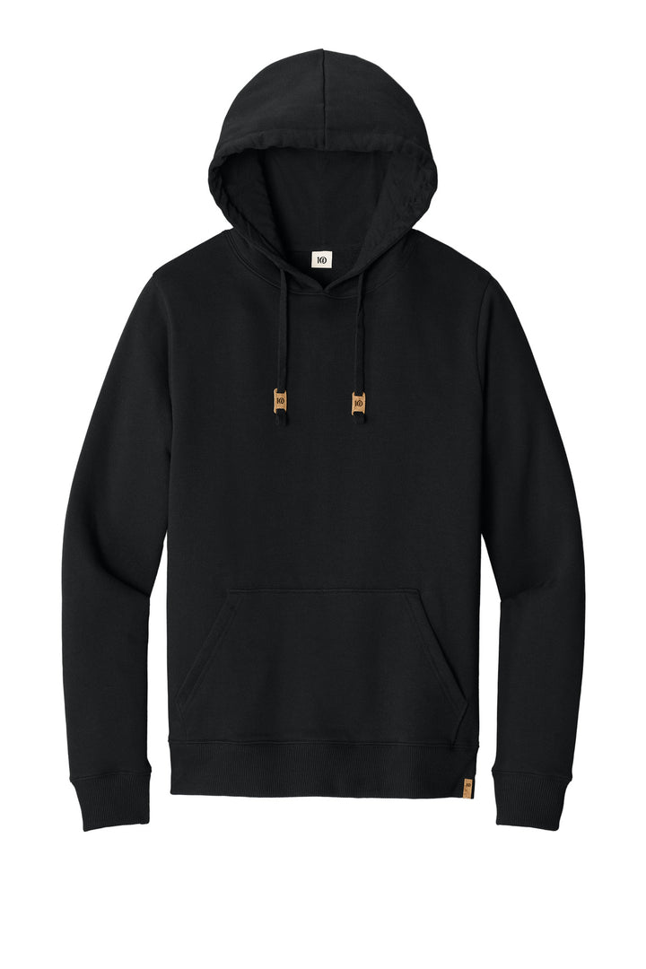 Front View of MtoriteBlk LIMITED EDITION tentree Space Dye Fleece Classic Hoodie TTCM4413