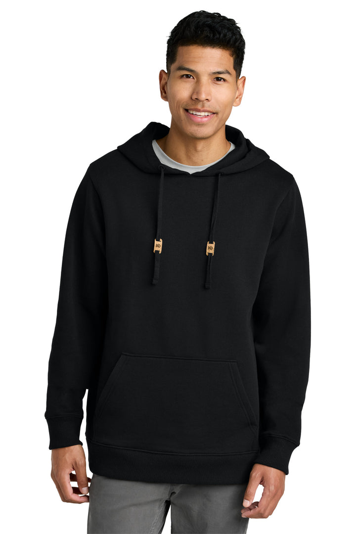 Front View of MtoriteBlk LIMITED EDITION tentree Space Dye Fleece Classic Hoodie TTCM4413