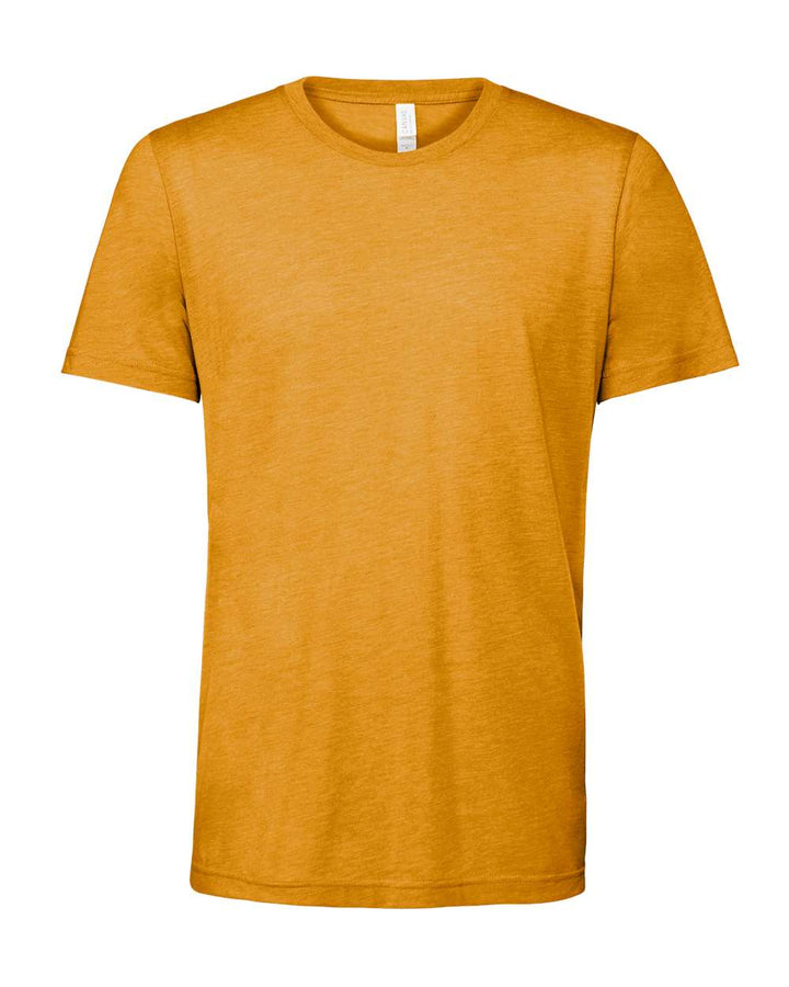 Front View of Mustard Triblend Triblend Tee - 3413
