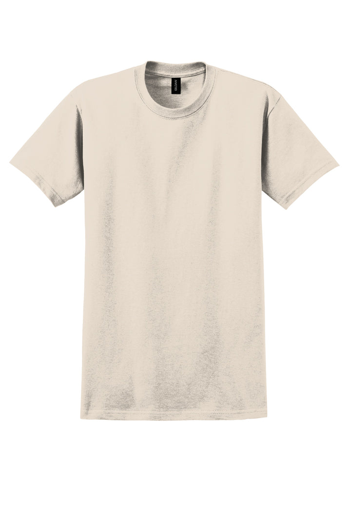 Front View of Natural Gildan - Ultra Cotton 100% US Cotton T-Shirt. 2000