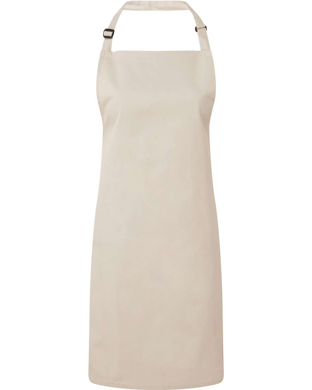 Front View of Natural Recycled Bib Apron - RP150
