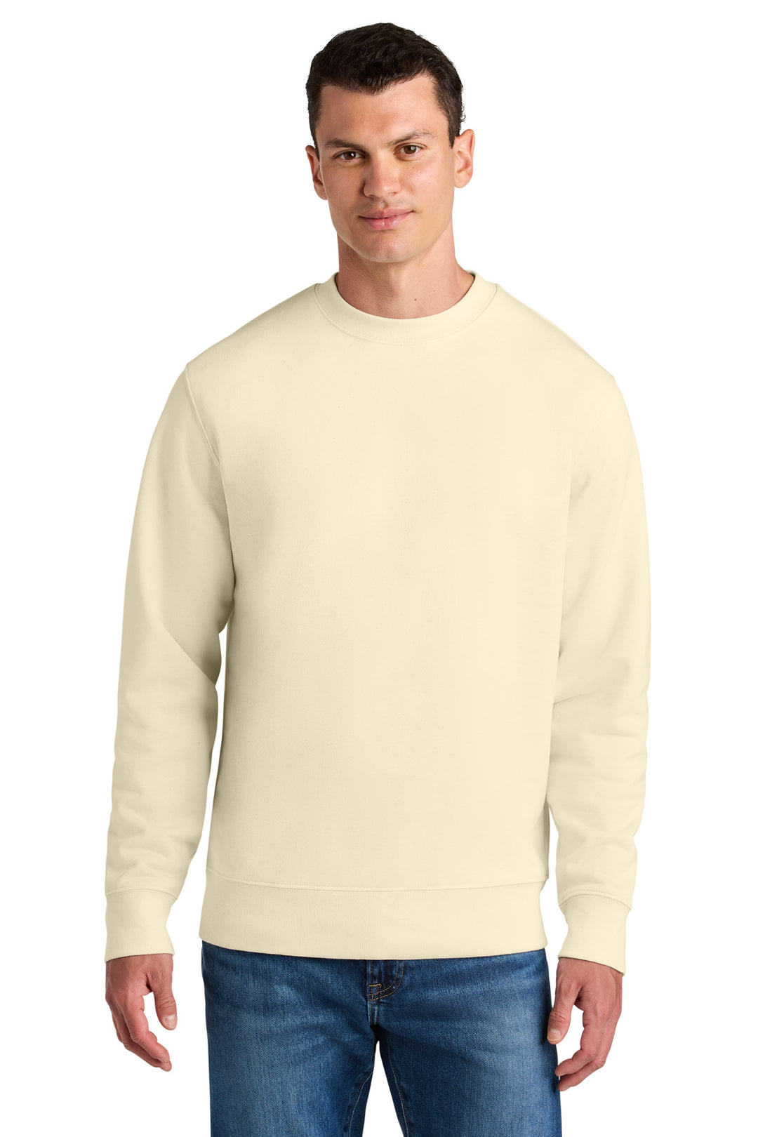 Front View of NaturalRaw Stanley/Stella Unisex Changer 2.0 Crewneck Sweatshirt SXU004