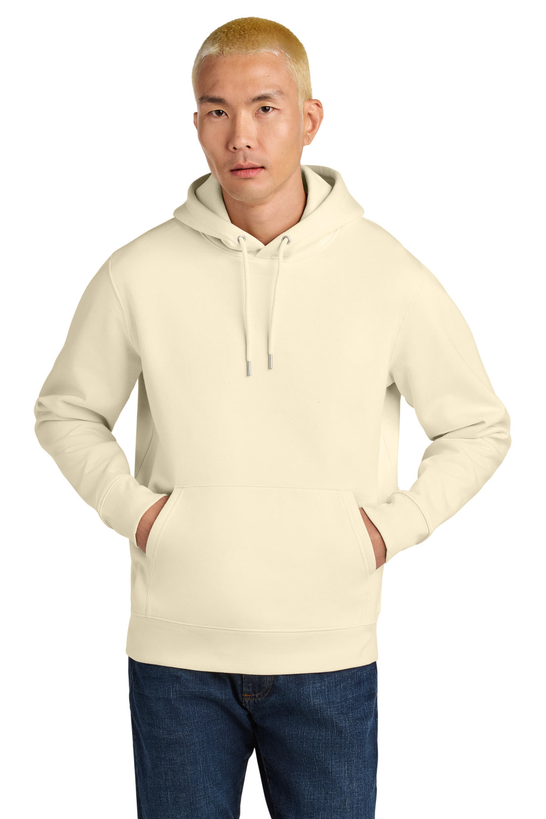Front View of NaturalRaw Stanley/Stella Unisex Cruiser 2.0 Hooded Sweatshirt SXU003