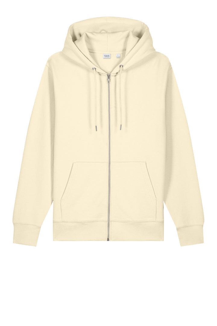 Front View of NaturalRaw Stanley/Stella Unisex Cultivator 2.0 Full-Zip Hooded Sweatshirt SXU005