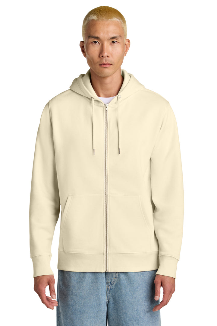 Front View of NaturalRaw Stanley/Stella Unisex Cultivator 2.0 Full-Zip Hooded Sweatshirt SXU005