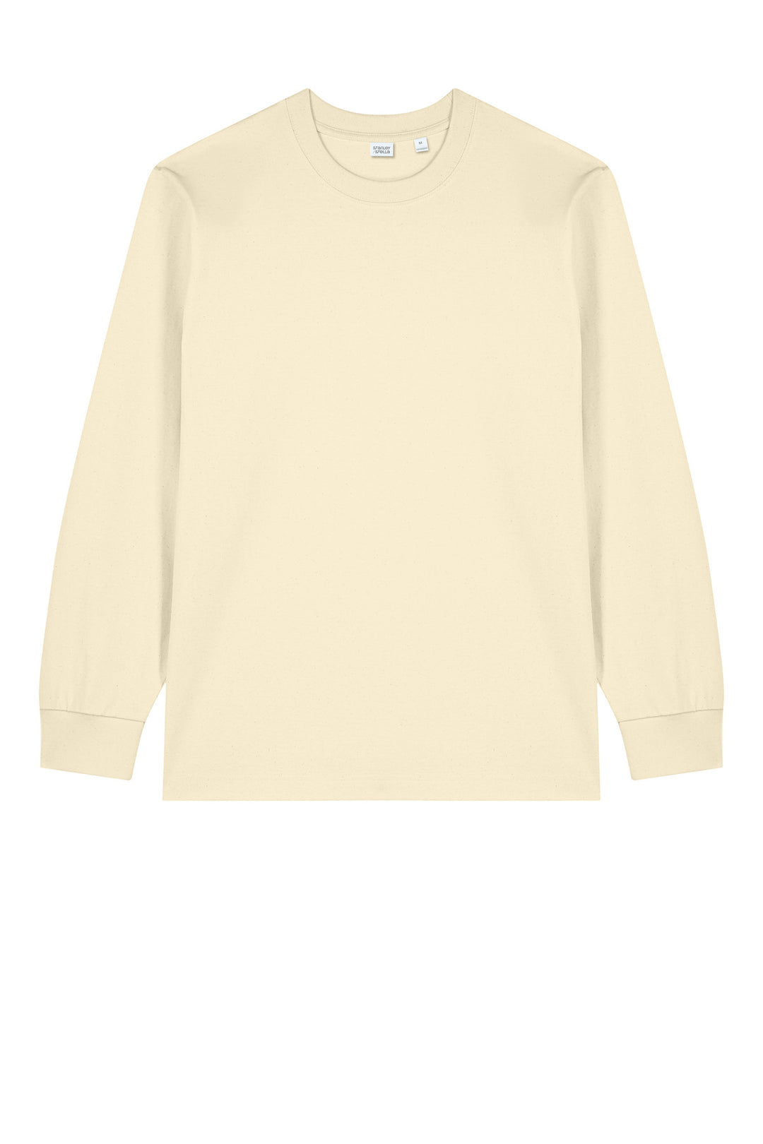 Front View of NaturalRaw Stanley/Stella Unisex Freestyler Heavyweight Long Sleeve Tee SXU023