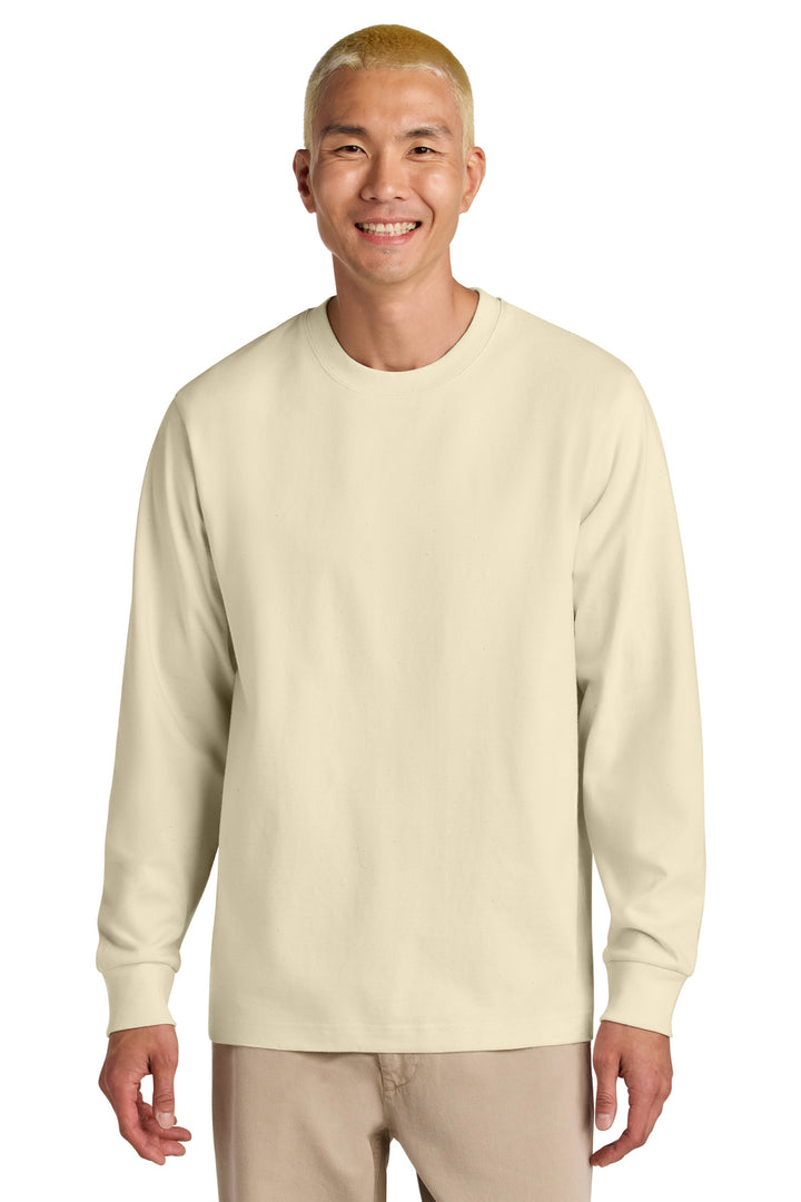 Front View of NaturalRaw Stanley/Stella Unisex Freestyler Heavyweight Long Sleeve Tee SXU023
