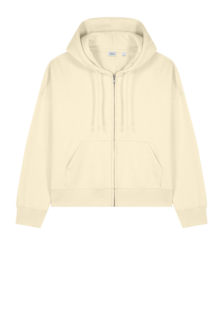 Front View of NaturalRaw Stanley/Stella Women's Stella Ida Full-Zip Hooded Sweatshirt SXW037